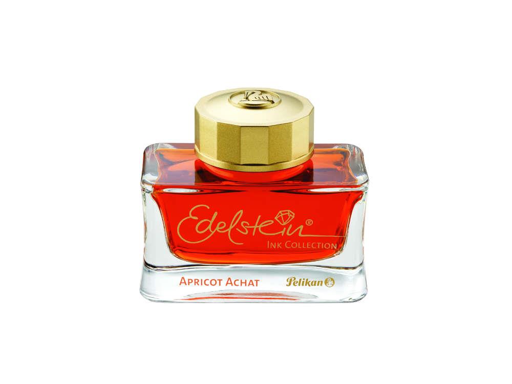 Encrier Pelikan Edelstein Apricot Achat 2025, 50ml, Orange,