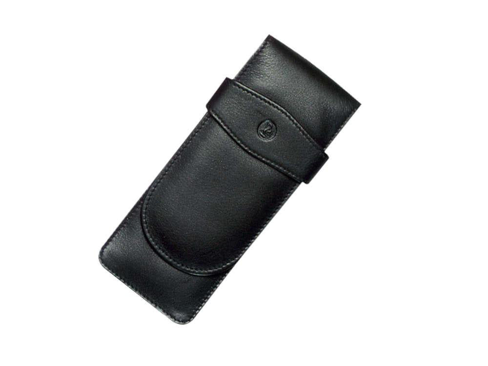 Étui Stylo 3 pièces Pelikan, Cuir, Noir, Doux, 923433