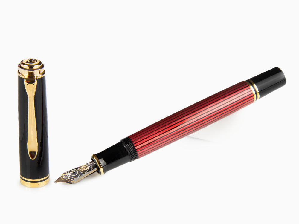 Stylo Plume Pelikan Souverän M 600 - Noir-Rouge, 928697