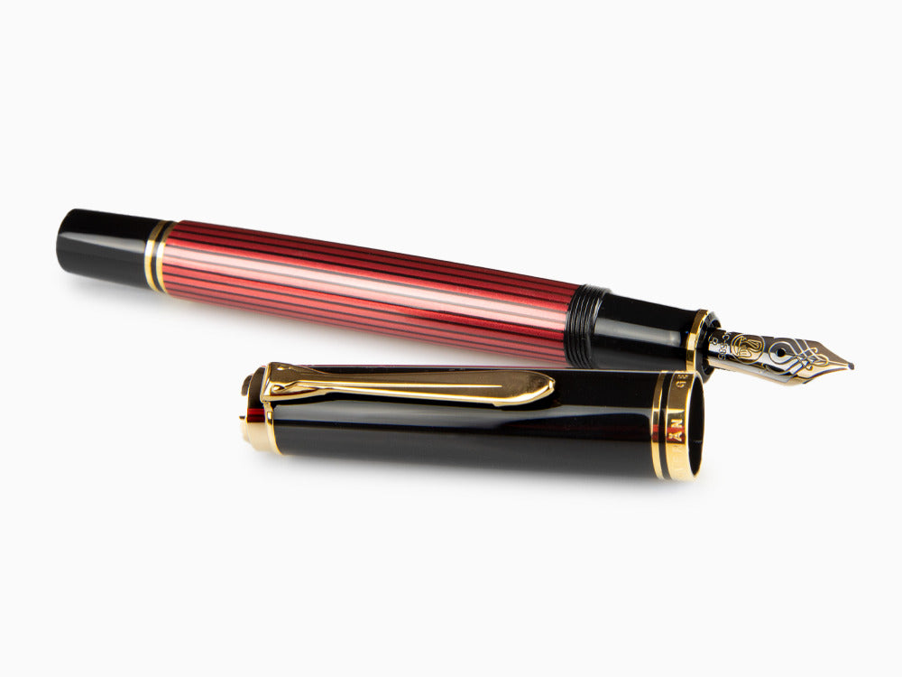 Stylo Plume Pelikan Souverän M 600 - Noir-Rouge, 928697