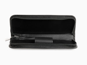 Étui Stylo 2 pièces Pelikan, Cuir Nappa, Noir, Fermeture éclair, 958017