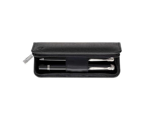 Étui Stylo 2 pièces Pelikan, Cuir, Noir, Fermeture éclair, 958025