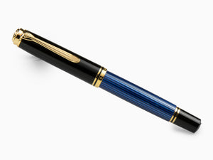 Stylo Plume Pelikan M800, Résine Bleue, Attributs or, 995951