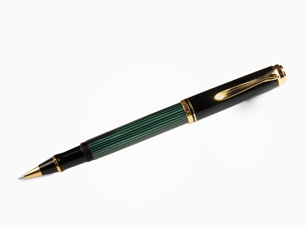 Stylo Roller Pelikan Souverän R400, Noire et Verte, 997494