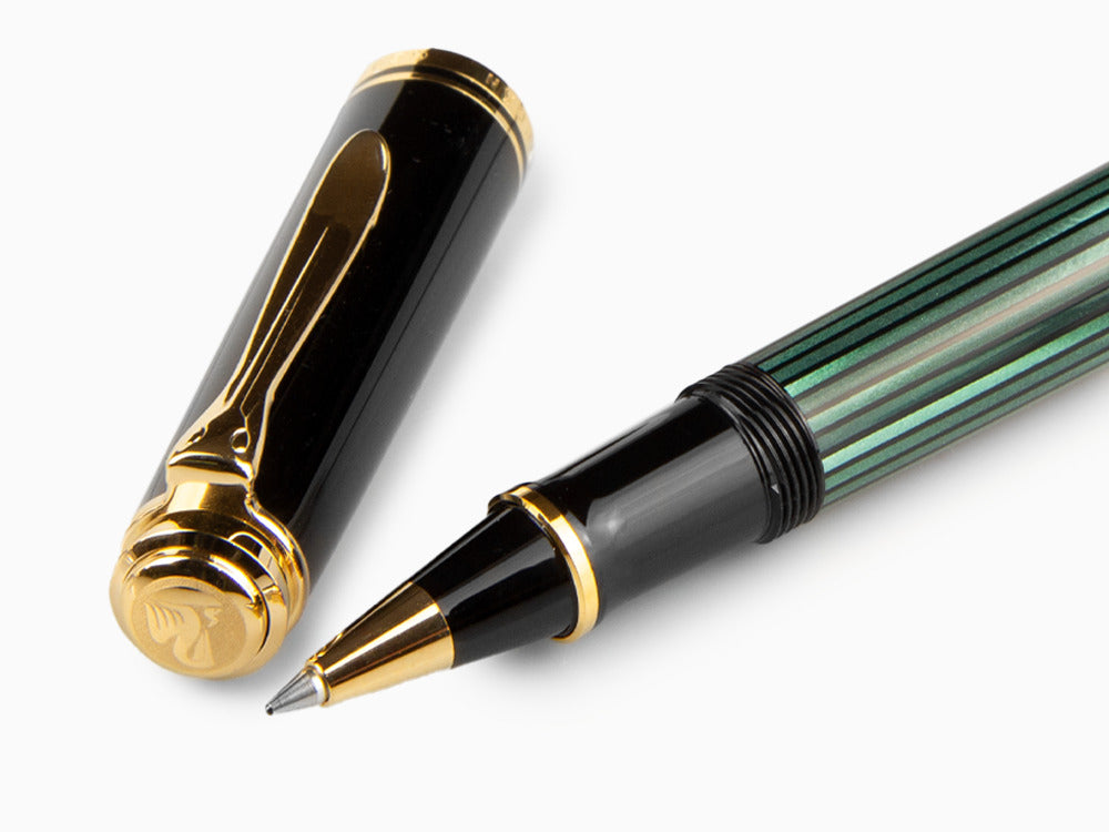 Stylo Roller Pelikan Souverän R400, Noire et Verte, 997494