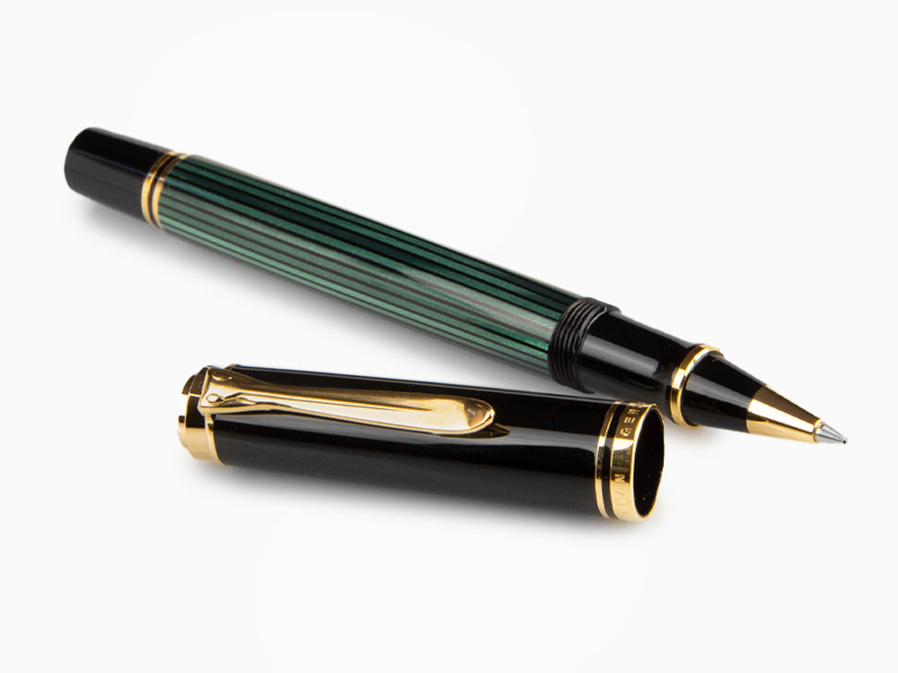 Stylo Roller Pelikan Souverän R400, Noire et Verte, 997494