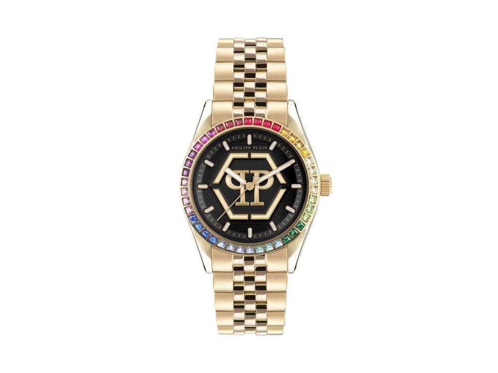 Montre à Quartz Philipp Plein Date Superlative Lady, PVD Or, 38 mm, PW2BA0623