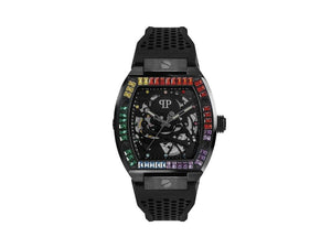 Montre Automatique Philipp Plein The Skeleton, PVD, Noir, 44 mm, PWBAA0621