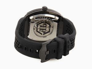 Montre Automatique Philipp Plein The Skeleton, PVD, Noir, 44 mm, PWBAA0621