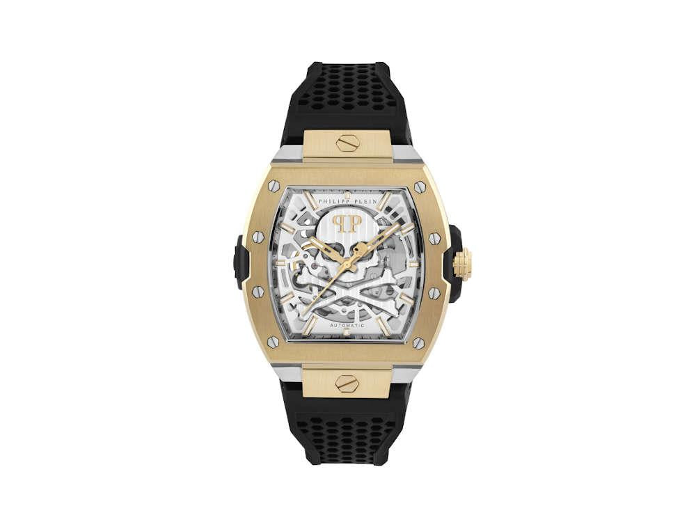 Montre automatique Philipp Plein The Skeleton 2.0, IP doré, 44mm, PWJFA0825