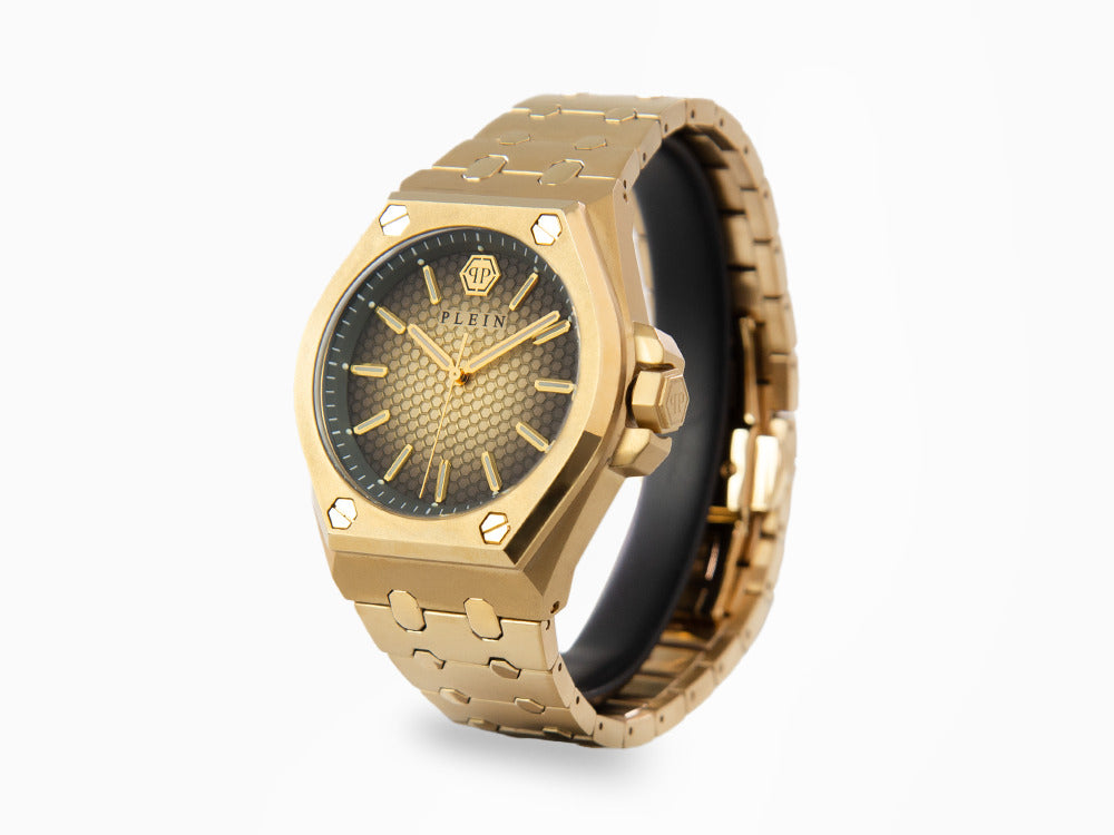 Montre à Quartz Philipp Plein Extreme Gent, PVD Or, Marron, 43 mm, PWPMA0324