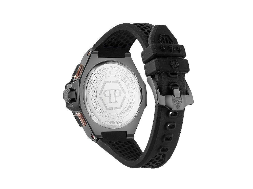 Montre à Quartz Philipp Plein Chrono Royal, PVD, Noir, 46 mm, PWPRA0524