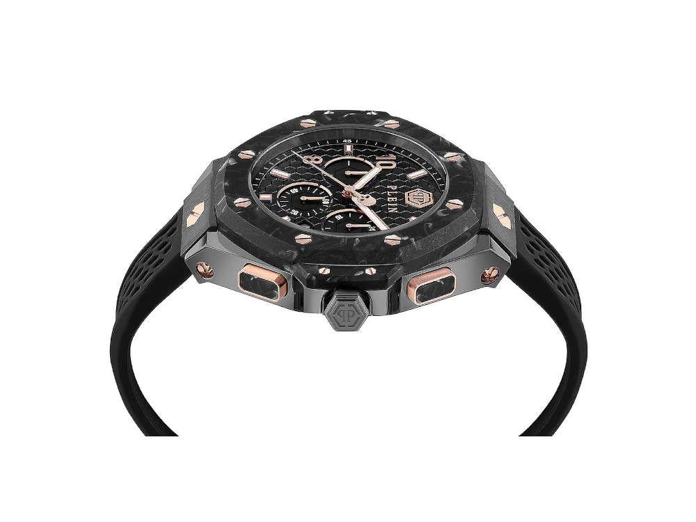 Montre à Quartz Philipp Plein Chrono Royal, PVD, Noir, 46 mm, PWPRA0524