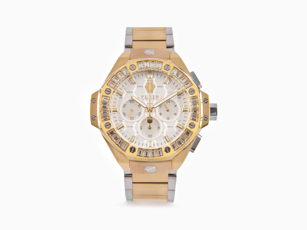 Montre à Quartz Philipp Plein Plein Chrono Royal, PVD Or, 42 mm, PWPSA0324