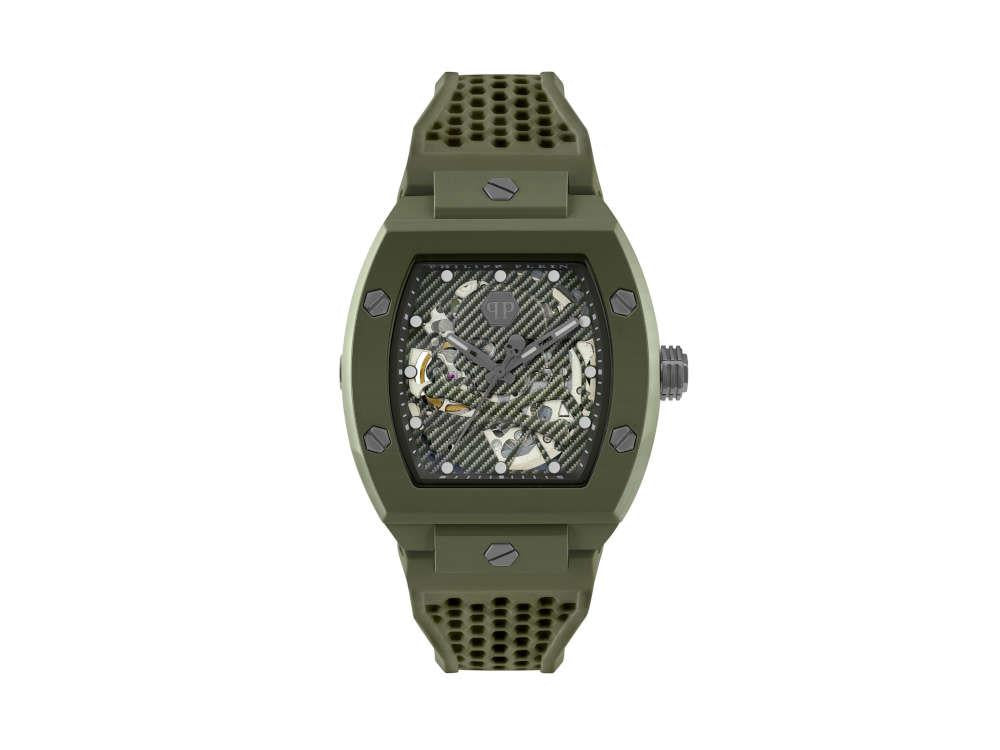 Montre Automatique Philipp Plein The Skeleton Ecoceramic, Vert, 44 mm, PWVBA0223