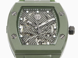 Montre Automatique Philipp Plein The Skeleton Ecoceramic, Vert, 44 mm, PWVBA0223