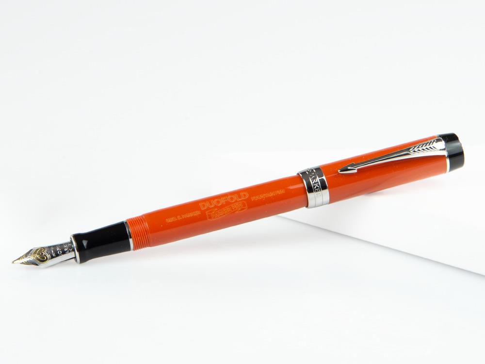 Stylo Plume Parker Duofold Centennial, Resine Précieuse, Rouge, 1931376