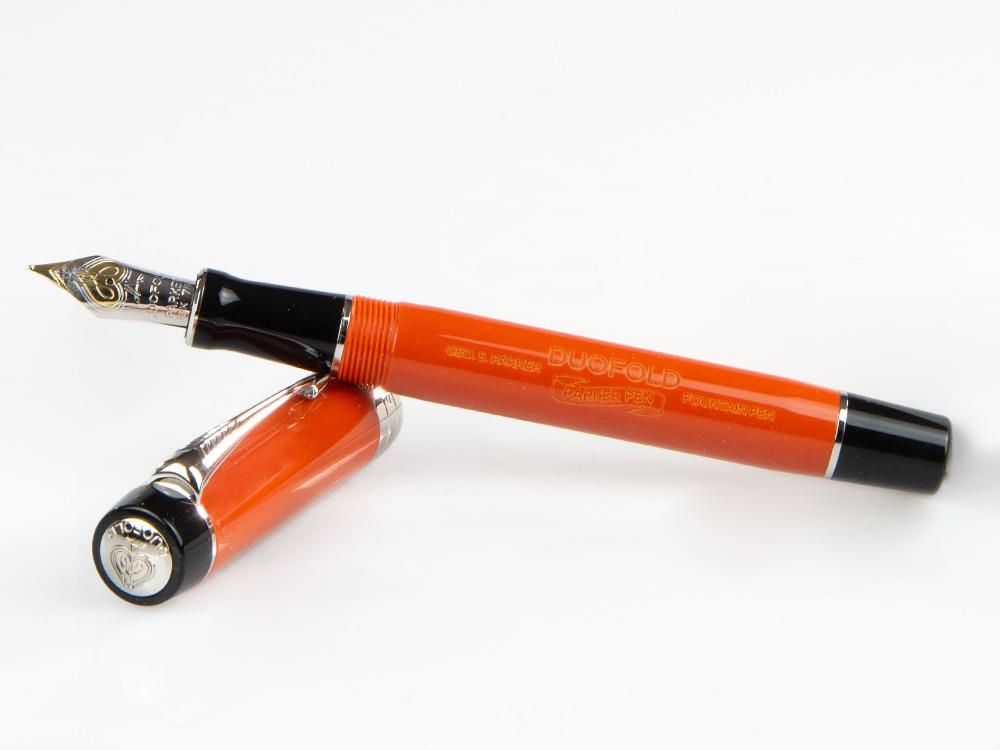 Stylo Plume Parker Duofold Centennial, Resine Précieuse, Rouge, 1931376