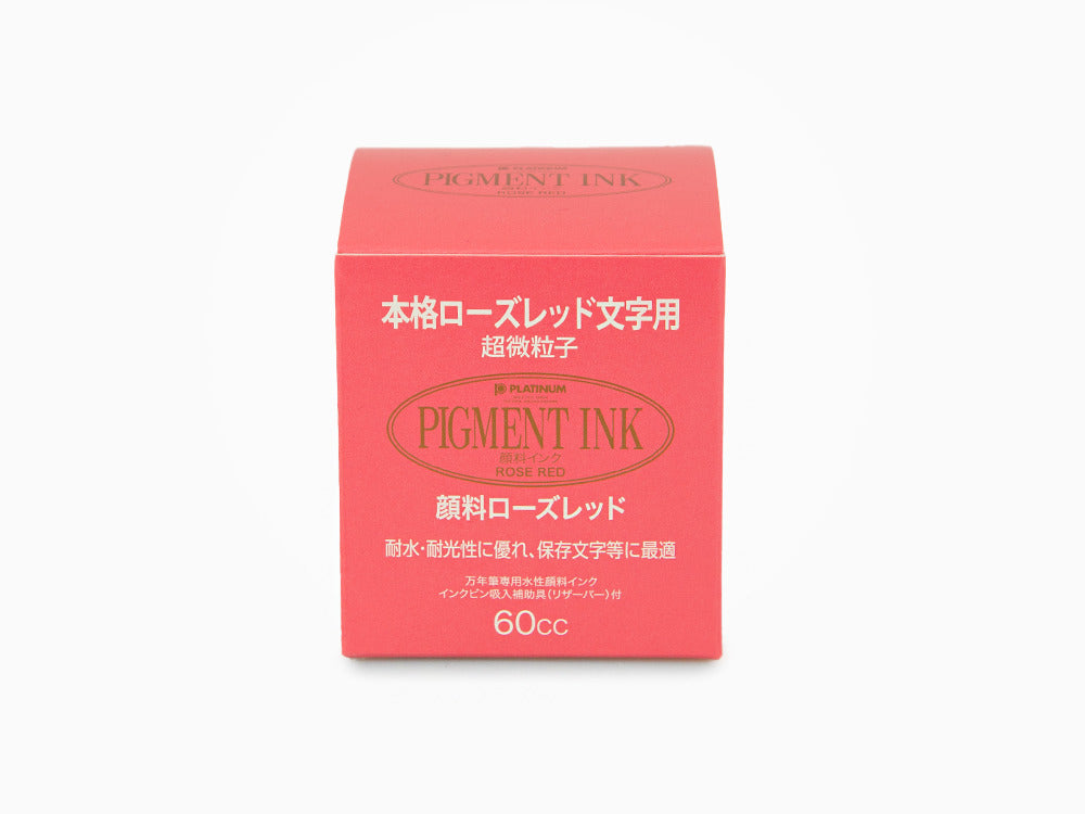Encrier Platinum, 60ml. Rouge, Encre pigmentée