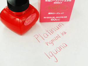 Encrier Platinum, 60ml. Rouge, Encre pigmentée