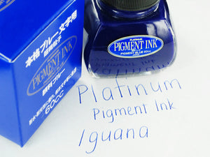 Encrier Platinum, 60ml. Bleu, Encre pigmentée