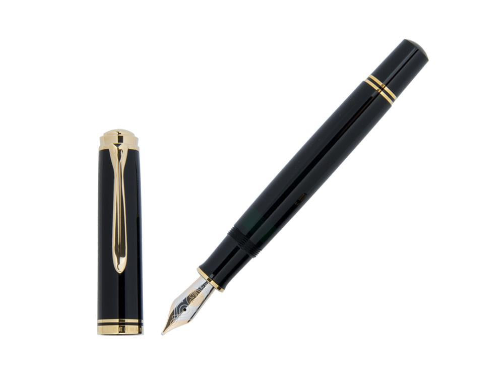 Stylo Plume Pelikan M800, Résine Noire, Attributs or, 995571