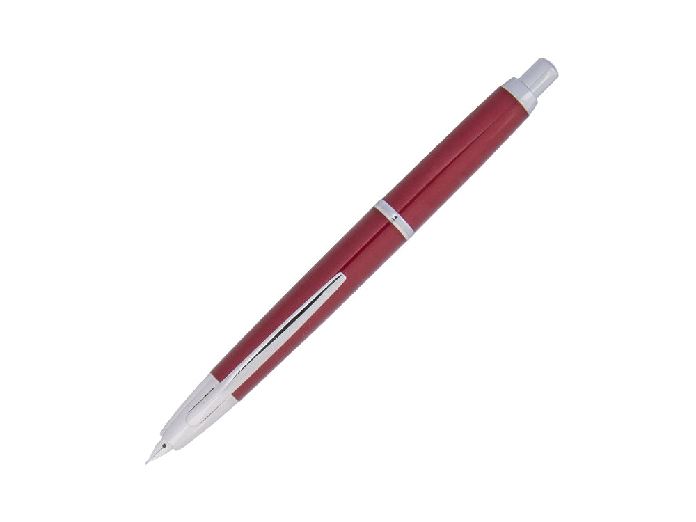 Stylo Plume Pilot Capless Decimo, Laque, Rouge, Chrome, FK-1500D-RH-RED