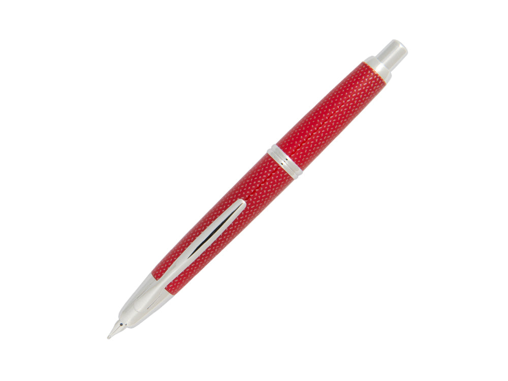 Stylo Plume Pilot Capless, Fibre de carbone, Attributs rhodium, Rouge