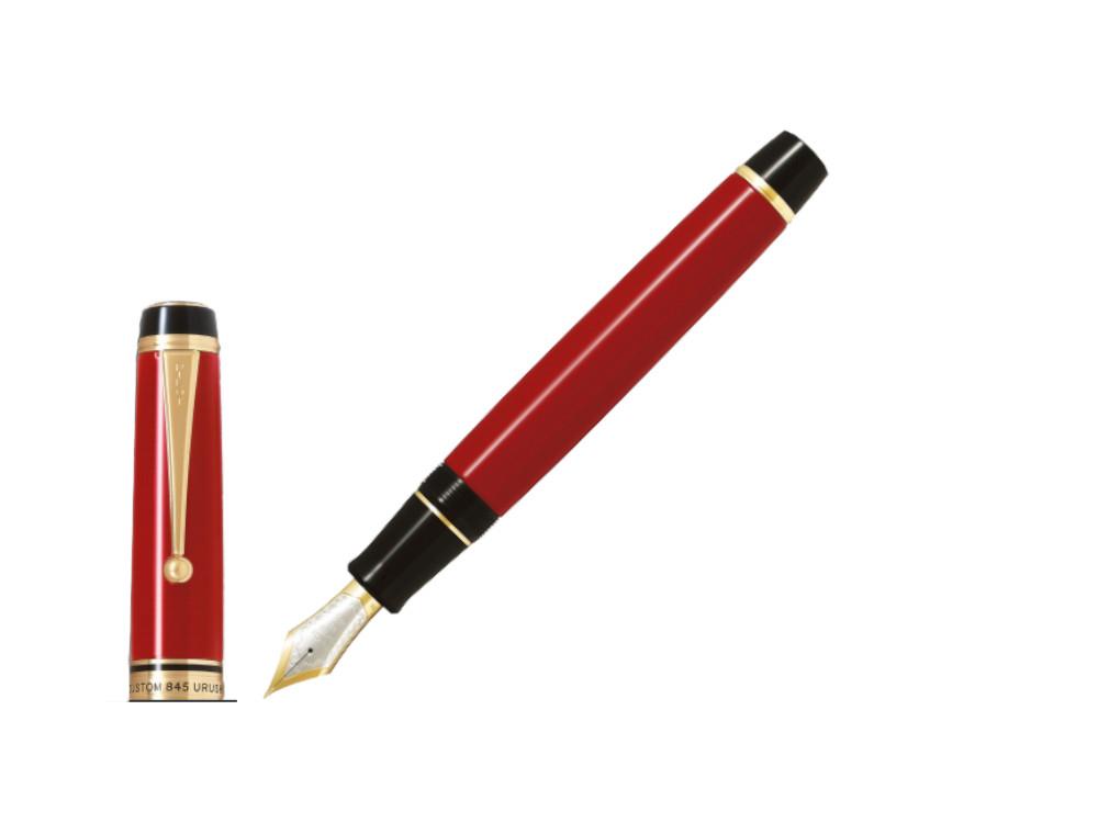 Stylo Plume Pilot Custom 845 Red, Laque urushi sur ébonite, FKV-5MR-R