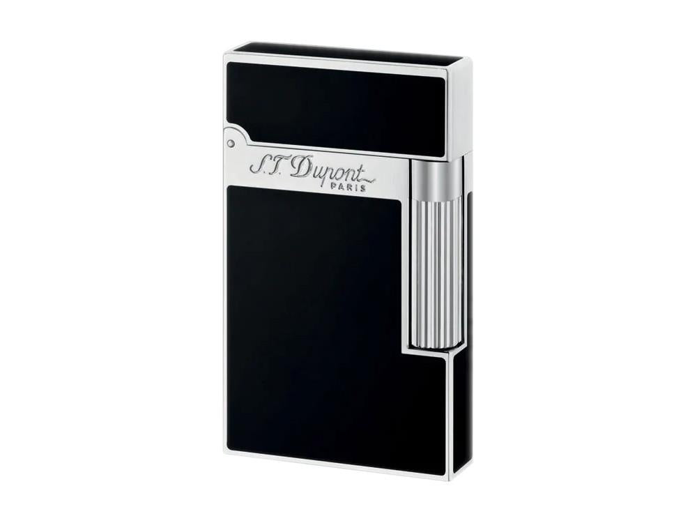 Briquet S.T. Dupont Ligne 2, Laque, Attributs Palladium, Noir, 016296