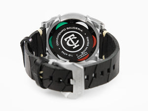 Montre à Quartz Scuderia Café Racer, Noir, 44 mm, Edition Limitée, CS10162/LE