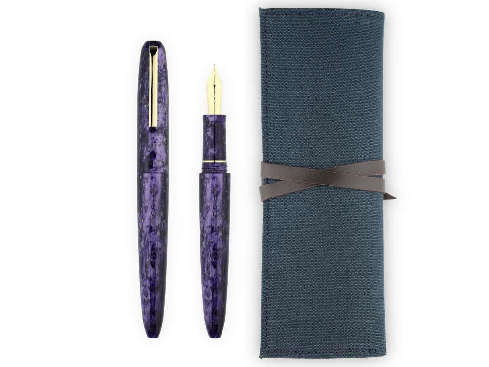 Stylo Plume Scribo Piuma Ametista, 14K, Edition Limitée, PIUFP14YG1403