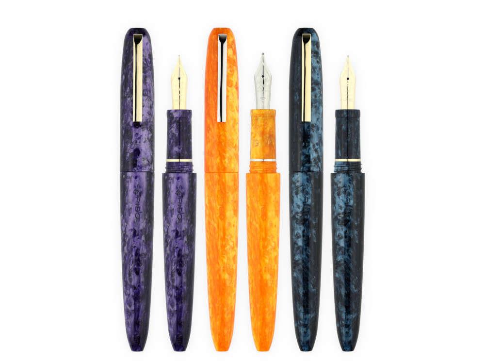 Stylo Plume Scribo Piuma Ametista, 14K, Edition Limitée, PIUFP14YG1403