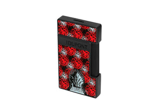 Briquet S.T. Dupont Game of Thrones Slimmy, PVD, Noir, Édition Limitée, 028112