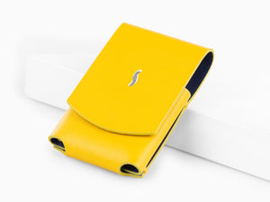 Étui Briquet S.T. Dupont Minijet, Cuir, Doux, Jaune, 183053