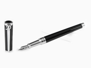 Stylo Plume S.T. Dupont Sword, Laque, Attributs Palladium, Noir, 290102