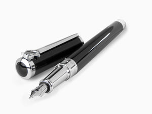 Stylo Plume S.T. Dupont Sword, Laque, Attributs Palladium, Noir, 290102