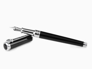 Stylo Plume S.T. Dupont Sword, Laque, Attributs Palladium, Noir, 290102