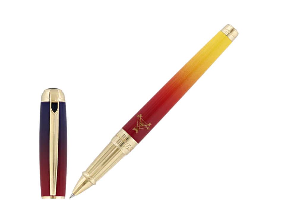 Roller S.T. Dupont Montecristo L'Aurore Line D, Violet, Plaqué or, 412134L