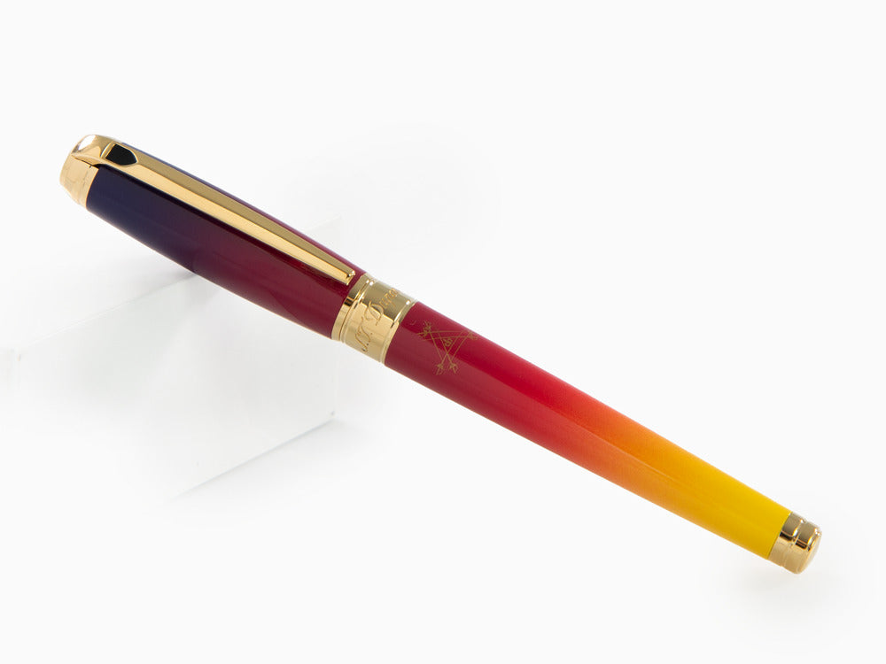 Roller S.T. Dupont Montecristo L'Aurore Line D, Violet, Plaqué or, 412134L