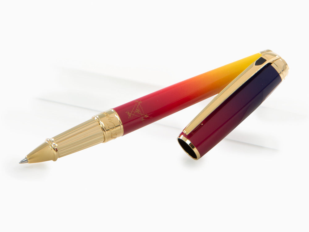 Roller S.T. Dupont Montecristo L'Aurore Line D, Violet, Plaqué or, 412134L