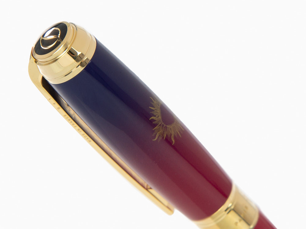 Roller S.T. Dupont Montecristo L'Aurore Line D, Violet, Plaqué or, 412134L