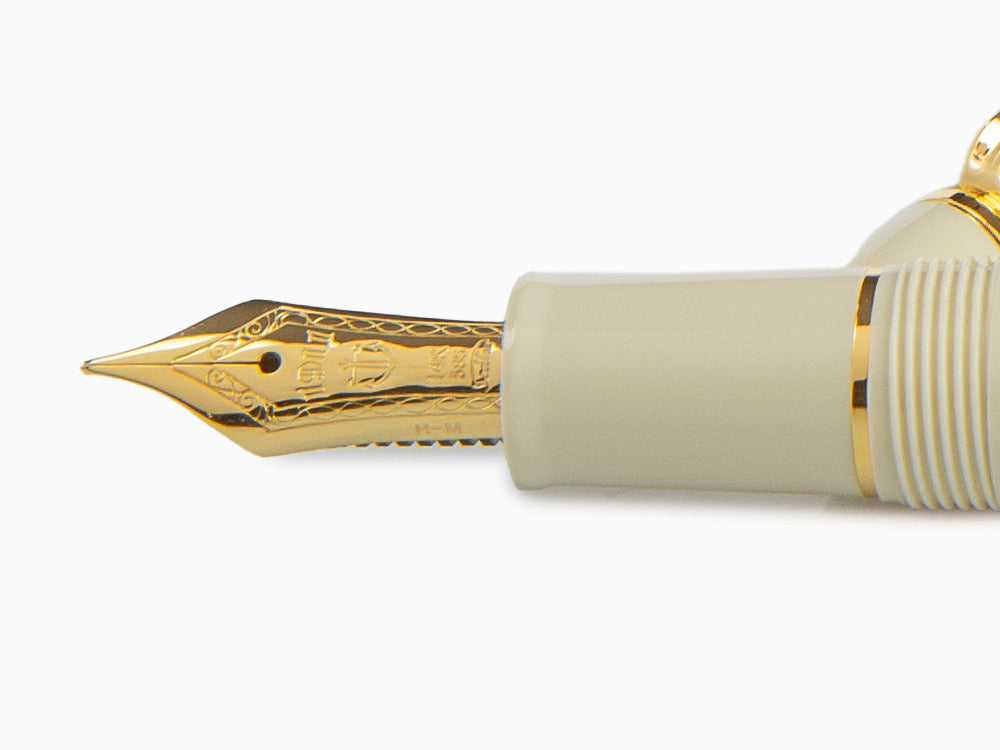 Stylo Plume Sailor 1911 Standard Series, Résine, Ivory, Or, 11-1219-417