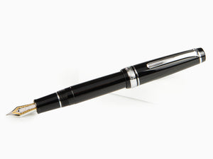 Stylo Plume Sailor Professional Gear Silver, Noir, Chrome, 11-2037-420