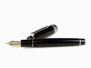 Stylo Plume Sailor Professional Gear Silver, Noir, Chrome, 11-2037-420