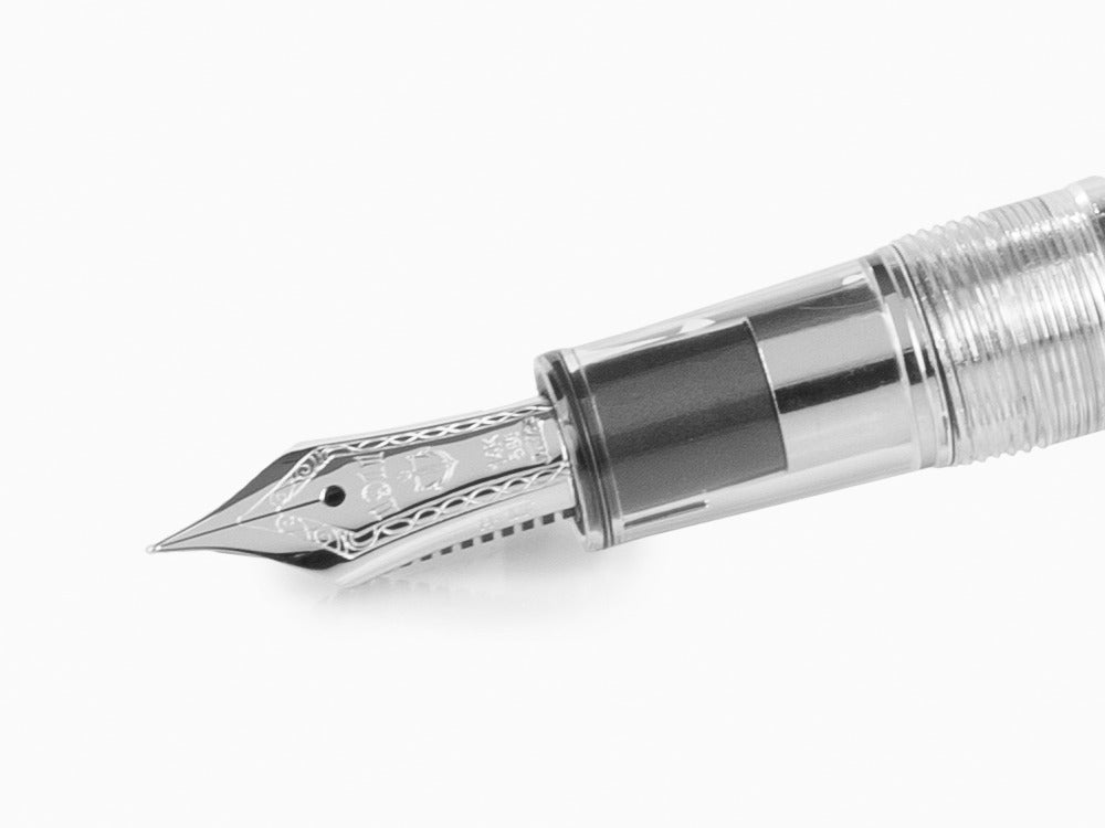 Stylo Plume Sailor Professional Gear Slim Demonstrator Silver, Chrome