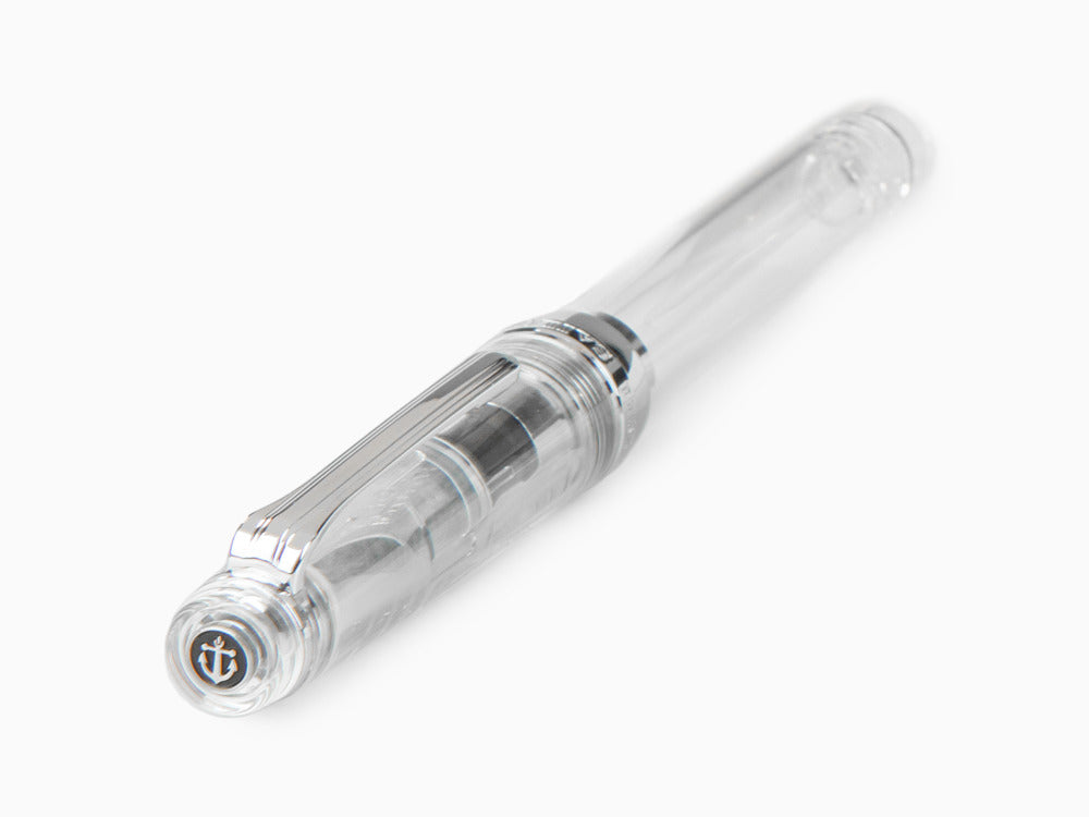 Stylo Plume Sailor Professional Gear Slim Demonstrator Silver, Chrome