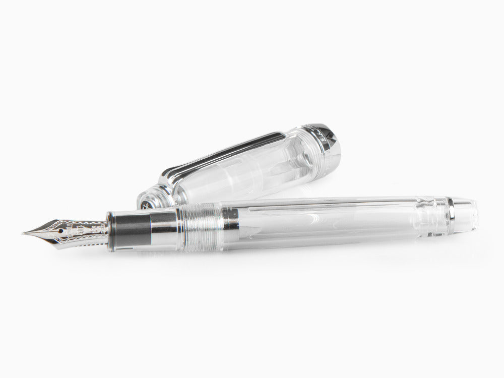 Stylo Plume Sailor Professional Gear Slim Demonstrator Silver, Chrome