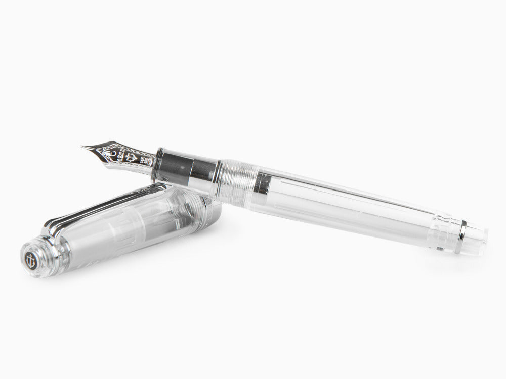 Stylo Plume Sailor Professional Gear Slim Demonstrator Silver, Chrome