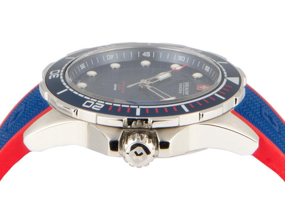 Montre à Quartz Swiss Military Hanowa Aqua Neptune Diver, Bleu, 6-4315.04.003